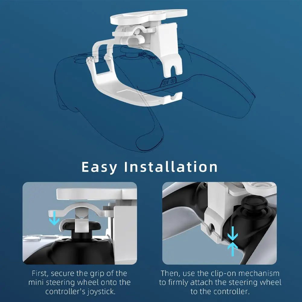 Handle Steering Wheel for Ps5 Handle Mini Steering Wheel Game Handle Controller Racing Replacement Accessories