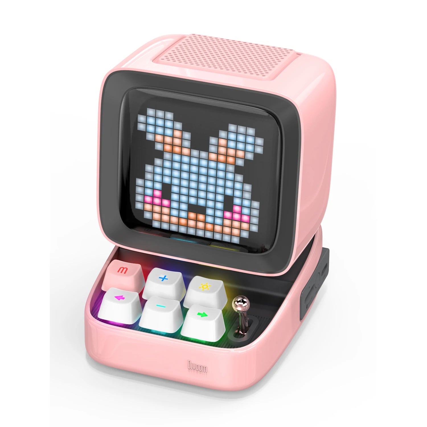 Ditoo Retro Pixel Art Bluetooth Portable Speaker & Alarm Clock with DIY LED Display - Perfect Birthday Gift and Home Decor