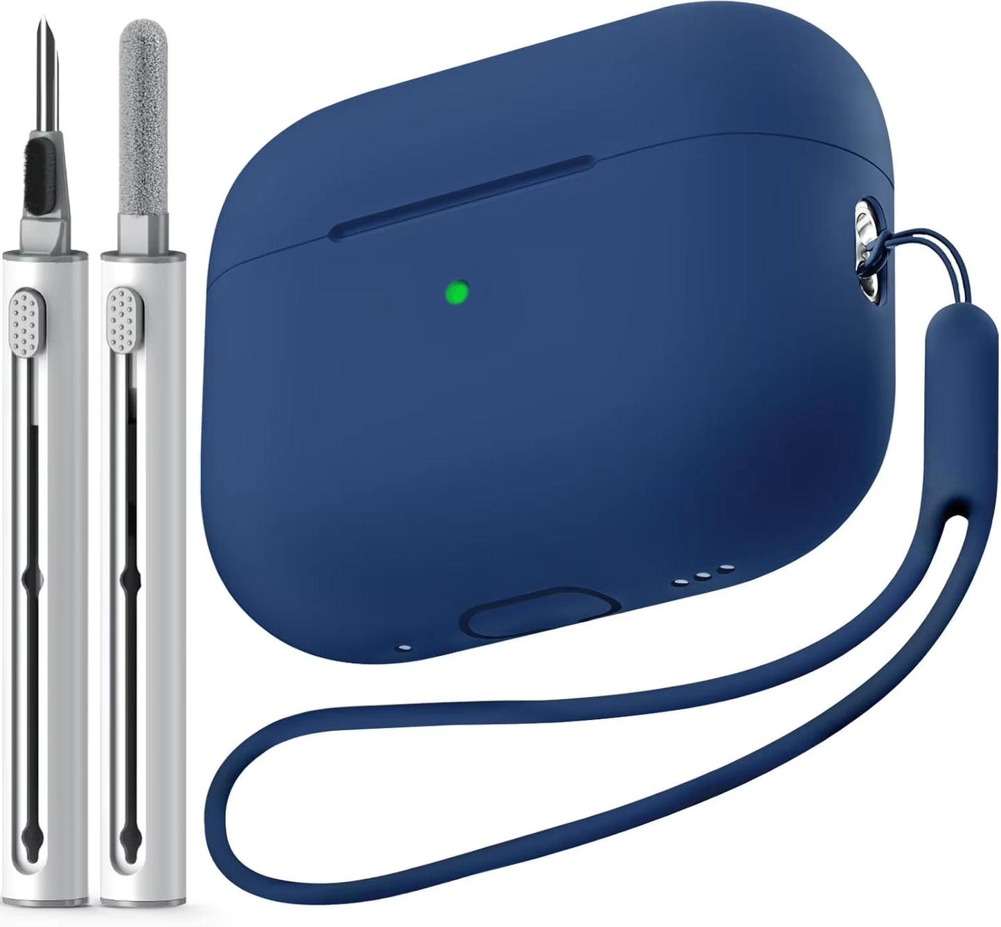 Airpods Pro Case Cover with Cleaner Kit,Soft Silicone Protective Case for Apple Airpod Pro 2Nd/1St Generation Case for Women Men