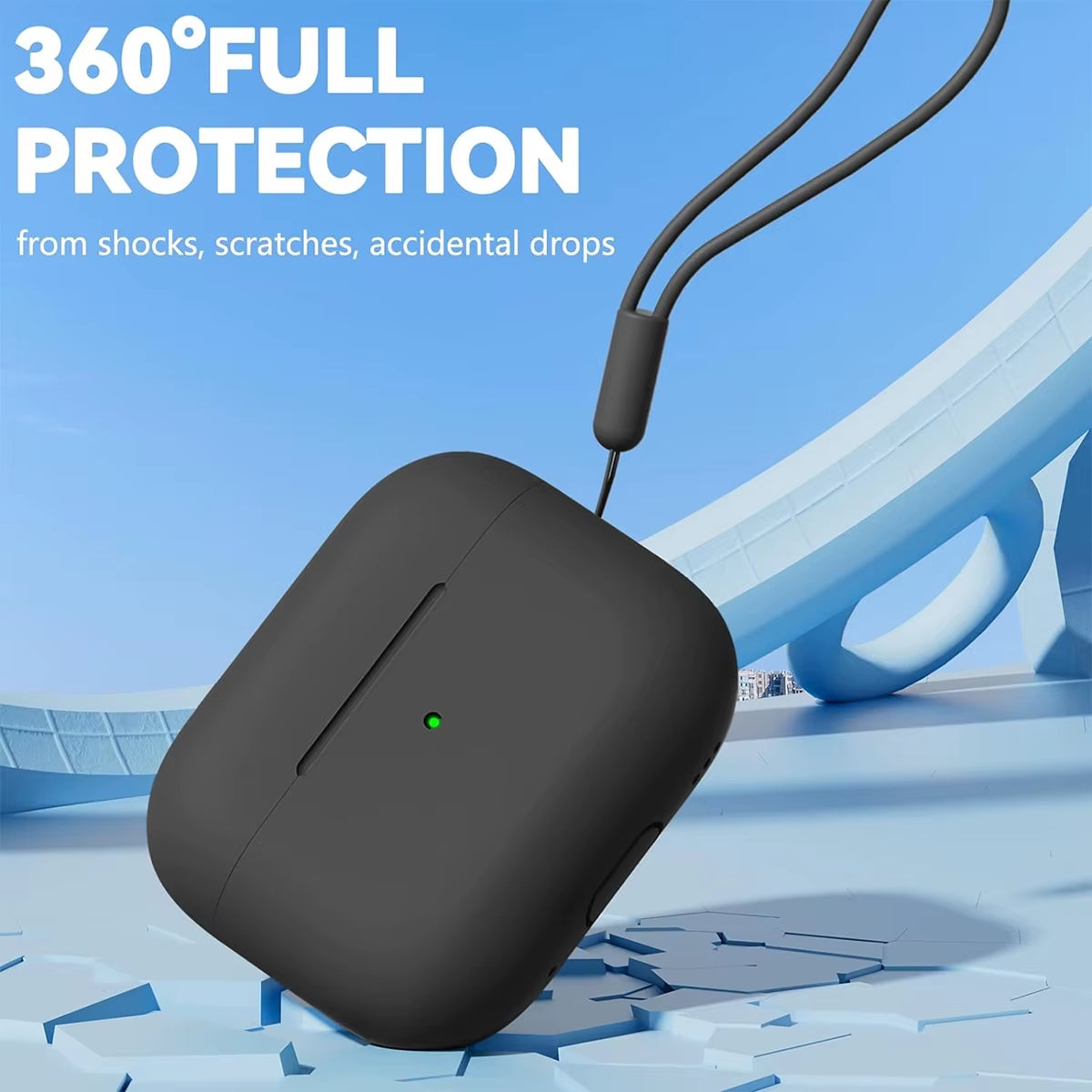 Airpods Pro Case Cover with Cleaner Kit,Soft Silicone Protective Case for Apple Airpod Pro 2Nd/1St Generation Case for Women Men