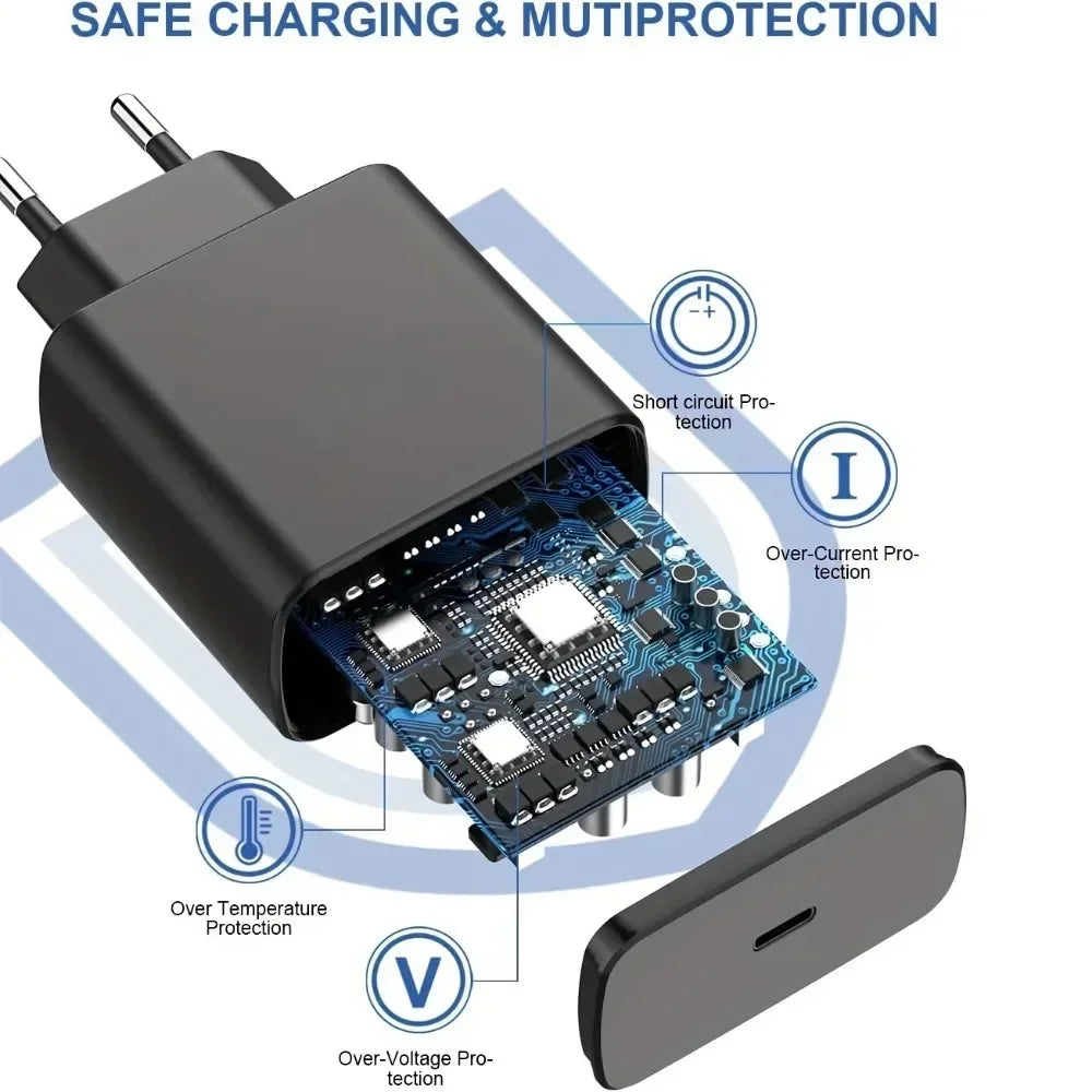PD 45W USB C Charger Fast High Speed Charging Cell Phone Wall Adapter for Samsung Galaxy S24 S23 Ultra Note Iphone 15 Xiaomi 14