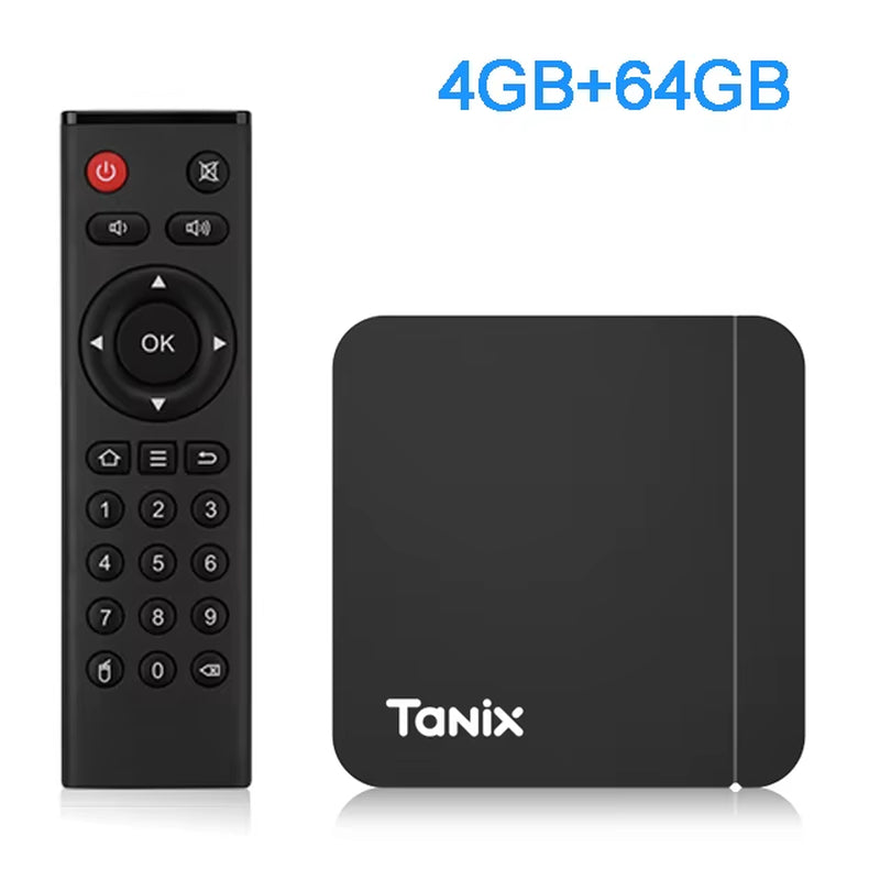 Tanix W2 Android 11 Smart TV Box - Amlogic S905W2 Quad-Core, 2GB RAM & 16GB Storage, 4K HD Media Player with Dual WiFi and Bluetooth