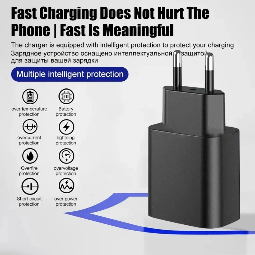 PD 45W USB C Charger Fast High Speed Charging Cell Phone Wall Adapter for Samsung Galaxy S24 S23 Ultra Note Iphone 15 Xiaomi 14