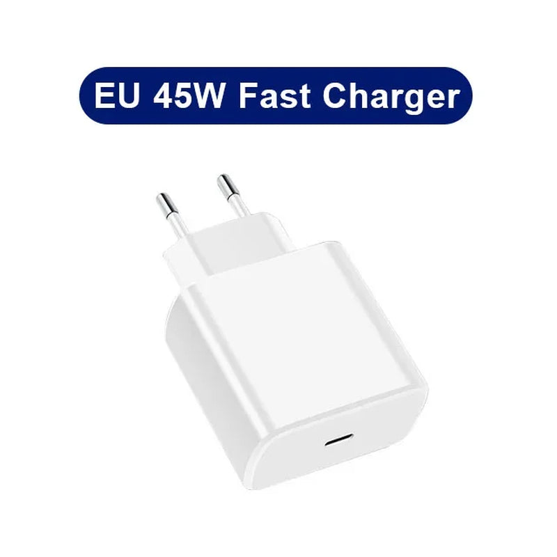 PD 45W USB C Charger Fast High Speed Charging Cell Phone Wall Adapter for Samsung Galaxy S24 S23 Ultra Note Iphone 15 Xiaomi 14
