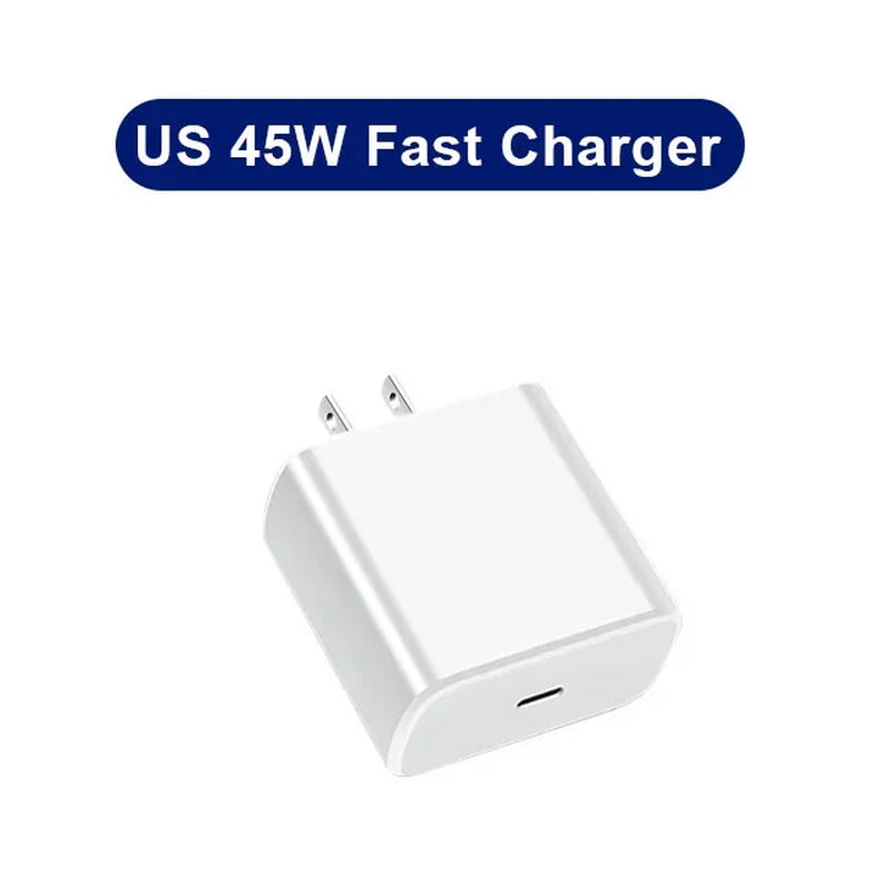 PD 45W USB C Charger Fast High Speed Charging Cell Phone Wall Adapter for Samsung Galaxy S24 S23 Ultra Note Iphone 15 Xiaomi 14