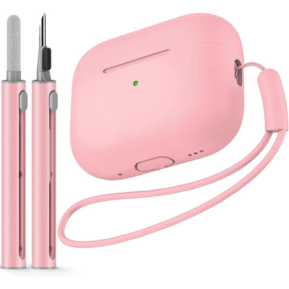 Airpods Pro Case Cover with Cleaner Kit,Soft Silicone Protective Case for Apple Airpod Pro 2Nd/1St Generation Case for Women Men
