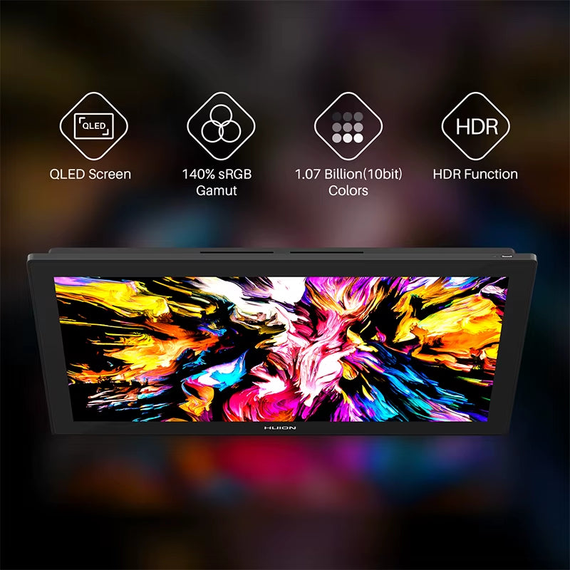 23.8 Inch  Kamvas Pro 24 4K Graphics Tablet Screen 140% Srgb Full-Laminated Professional Drawing Monitor Built-In Stand