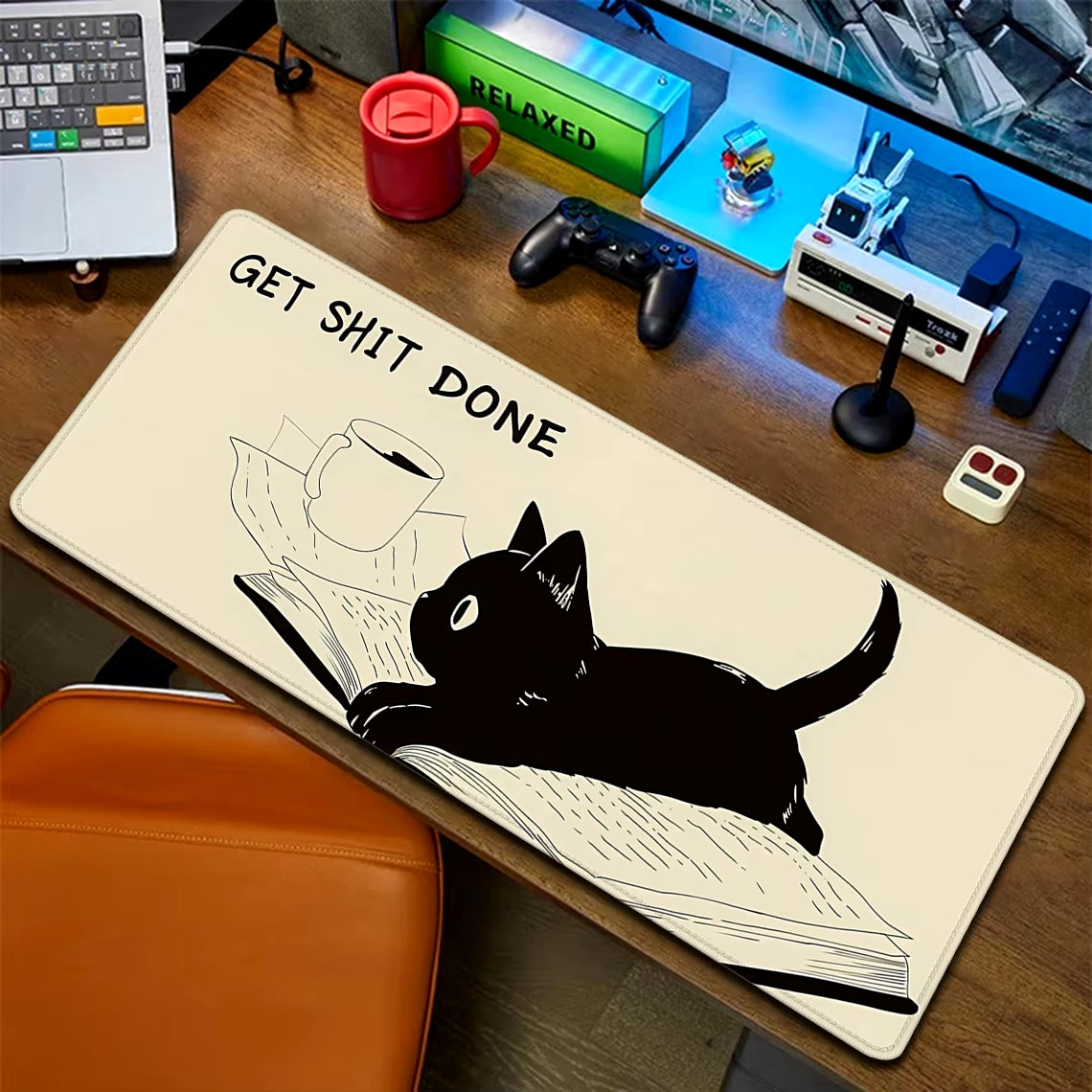 Coffee Mouse Pad Cute Cat Desk Mat Laptop Pad Carpet Anime Xxl Mousepad Company Notebook Gamer Computer Table Gaming Accessories