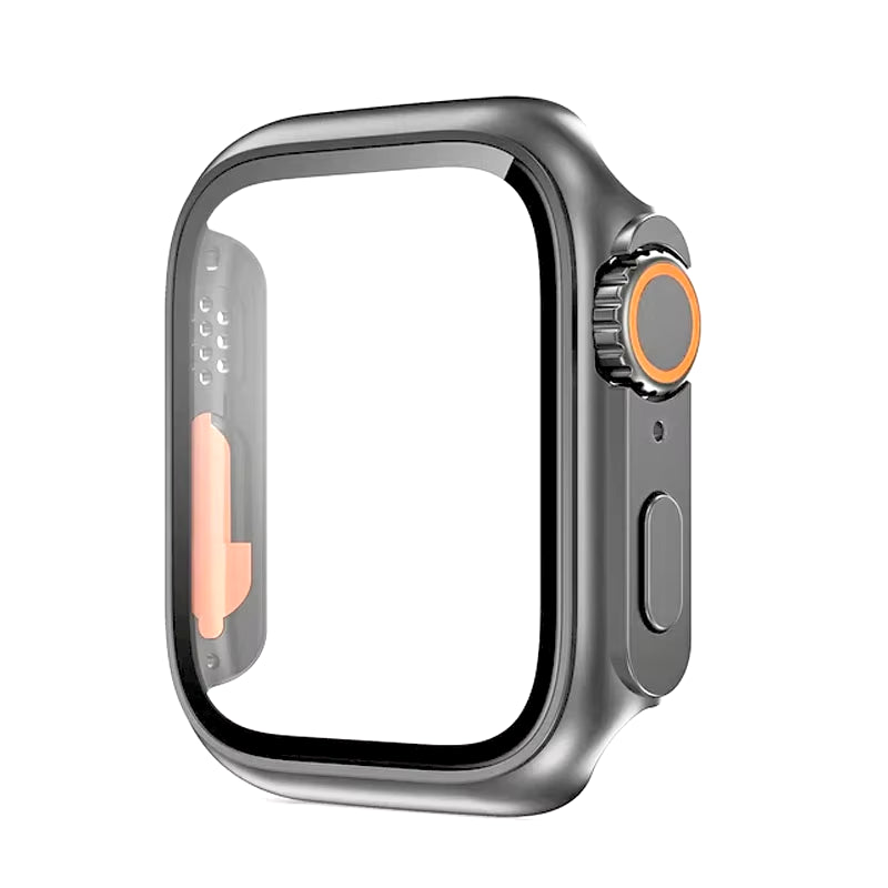 Glass+Case for Apple Watch 44Mm 45Mm 41Mm 40Mm 42Mm 38Mm Screen Protector Cover Change Ultra Bumper Iwatch Series 9 8 7 SE 6 5