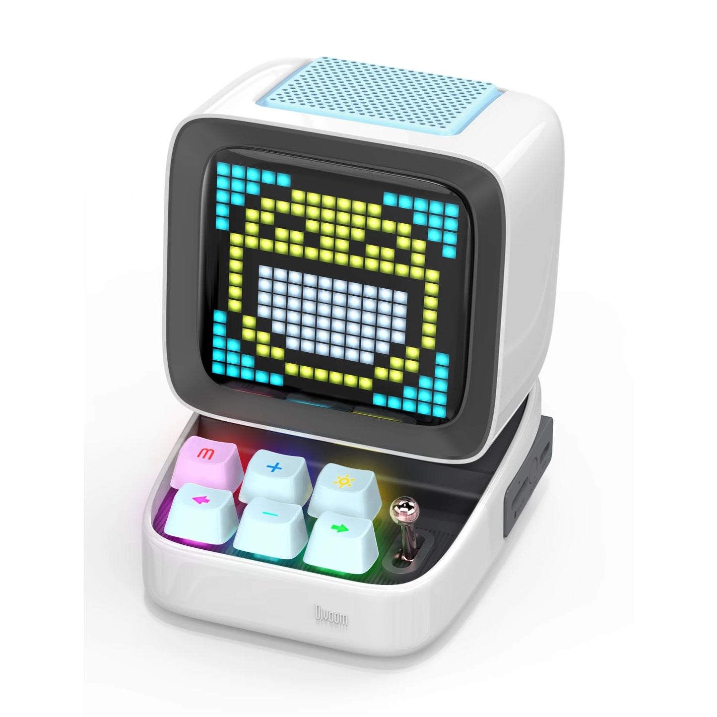 Ditoo Retro Pixel Art Bluetooth Portable Speaker & Alarm Clock with DIY LED Display - Perfect Birthday Gift and Home Decor