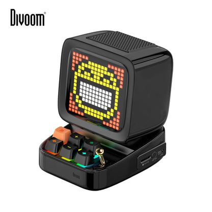 Ditoo Retro Pixel Art Bluetooth Portable Speaker & Alarm Clock with DIY LED Display - Perfect Birthday Gift and Home Decor