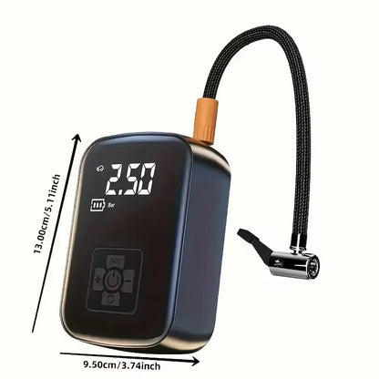 Wireless Electric Car Air Compressor: Portable Tire Inflator for Motorcycles, Bicycles, Boats, and More