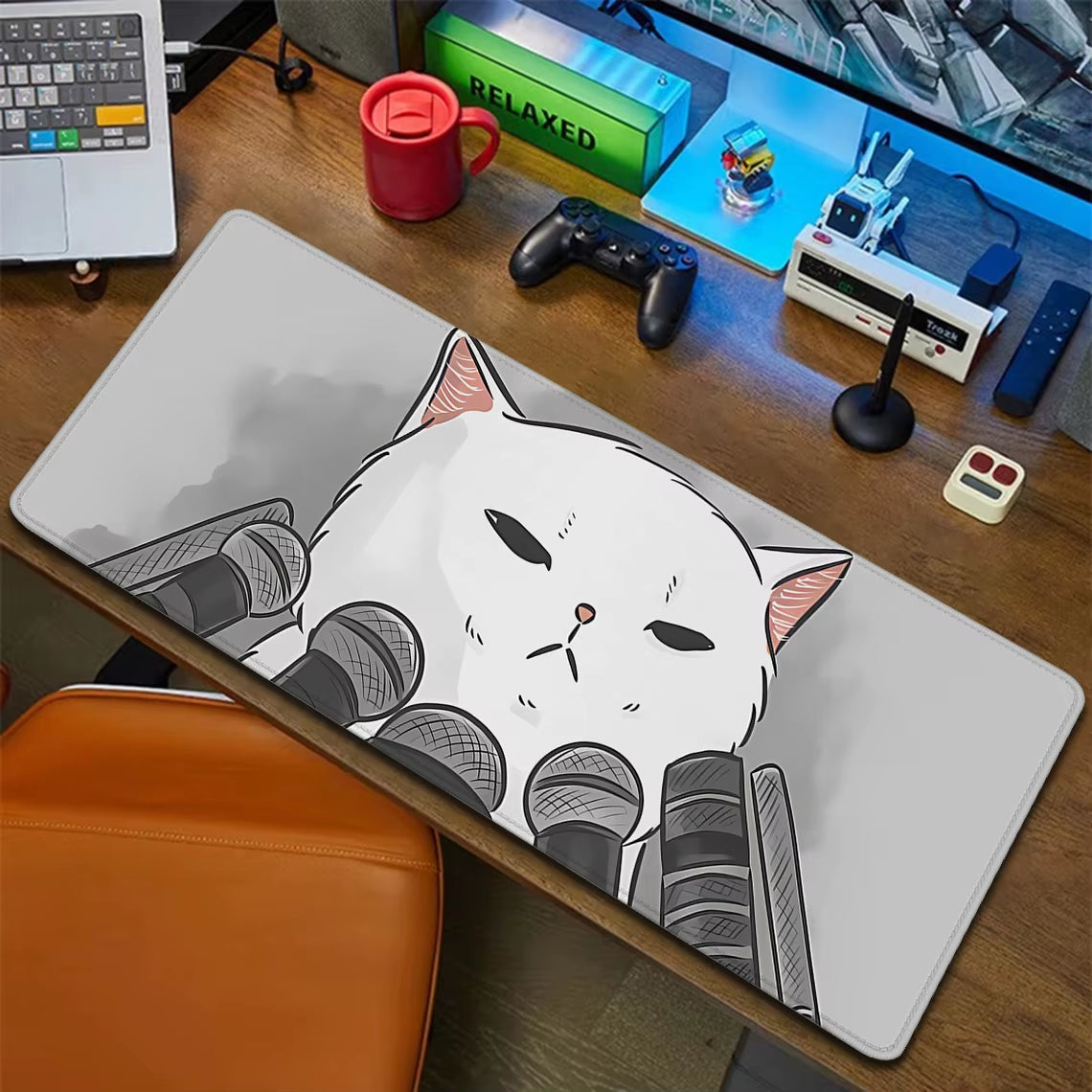 Coffee Mouse Pad Cute Cat Desk Mat Laptop Pad Carpet Anime Xxl Mousepad Company Notebook Gamer Computer Table Gaming Accessories