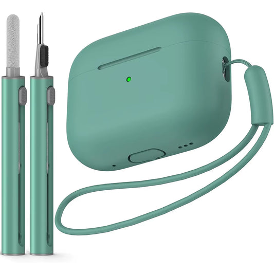 Airpods Pro Case Cover with Cleaner Kit,Soft Silicone Protective Case for Apple Airpod Pro 2Nd/1St Generation Case for Women Men