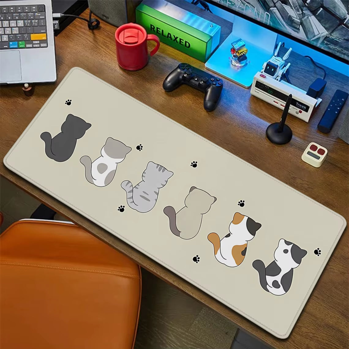 Coffee Mouse Pad Cute Cat Desk Mat Laptop Pad Carpet Anime Xxl Mousepad Company Notebook Gamer Computer Table Gaming Accessories