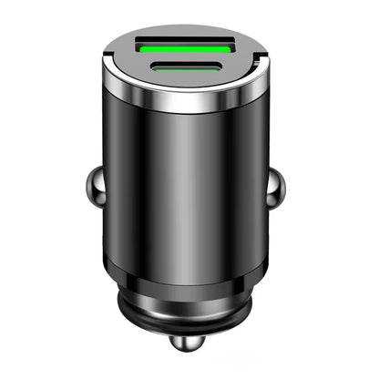 200W Mini Car Charger Fast Charging for Iphone QC3.0 Mini PD USB Type C Car Mobile Phone Charger for Xiaomi Samsung Huawei
