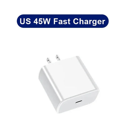 PD 45W USB C Charger Fast High Speed Charging Cell Phone Wall Adapter for Samsung Galaxy S24 S23 Ultra Note Iphone 15 Xiaomi 14